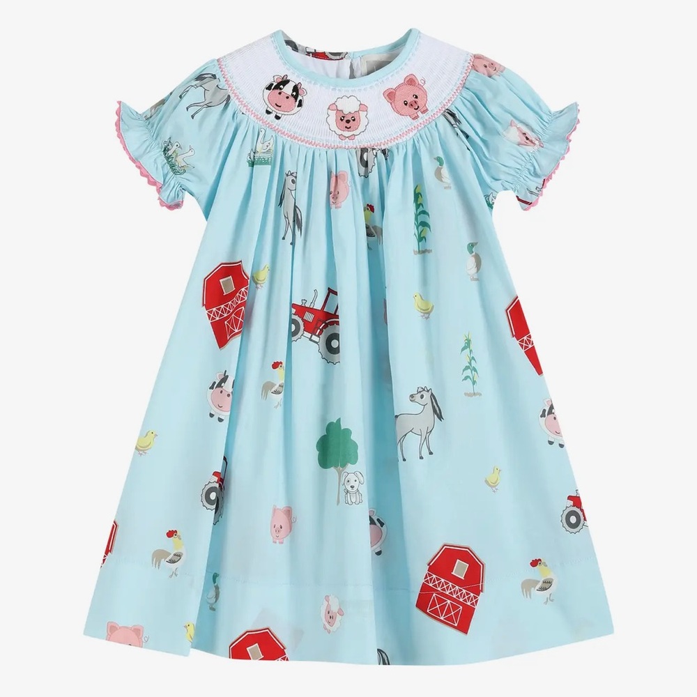 Adorable Farm Animal Print Dress by Lil Cactus